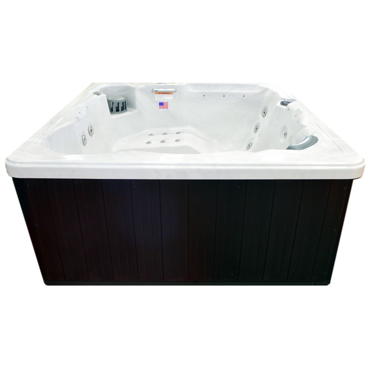 Hudson Bay Spas 6 Person 34 Jet Acrylic Square Plug And Play Hot